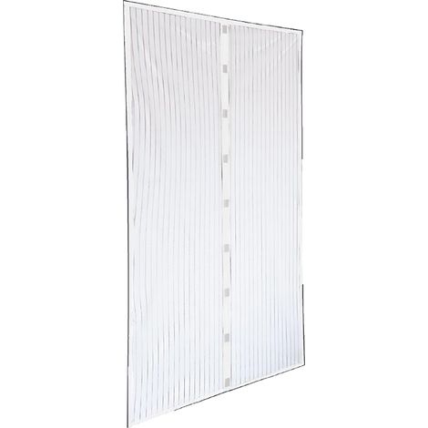 ZANZARIERA IN POLIESTERE CON MAGNETI PER PORTA 'ECCO MAGNET' cm 140 x 240 - col. nero  - IRS