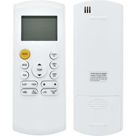 Ersatz-Fernbedienung für Klimaanlage mit LED-Hintergrundbeleuchtung für RG57B1 BGE RG57B2 BGE RG57B BGE RG57 BGE RG57A BGE RG57A6