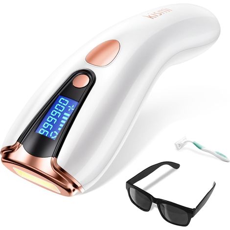 Épilateur Lumière Pulsée IPL, Dépilateur Laser Définitif Femme Homme, 999900 Flash, 5 Niveaux, 2 Modes, Épilation Indolore pour Visage Corps Jambes Bras Aisselles Bikini (1/5)