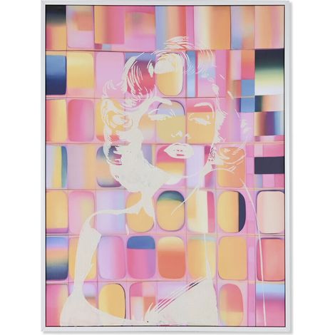 Cuadro Lienzo Ps 90X4X120 Marylin Pop Pintado Mano (1/4)