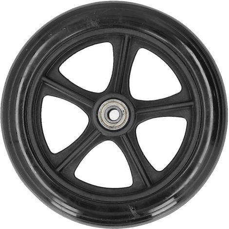 Rollstuhl-Ersatzrad 16 cm PU-Rollenzubehör mit Kugellager Schwarz