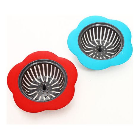 Lot de 2 passoires de cuisine en acier inoxydable anti-colmatage avec large bord pour passoire de cuisine Fonepro (1/5)