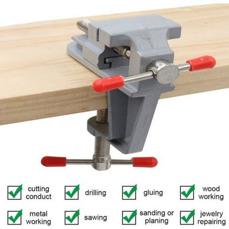 Étau d'établi Petit, Mini Étau de Table, Mini Étau D'établi, Petite Pince de Table, pour fabrication de bijoux, modélisme (1/5)