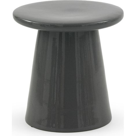 Tabouret en céramique/tabouret auxiliaire gris (1/3)