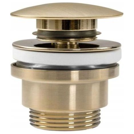 UNIVERSAL CLIC-CLAC REA BRUSH GOLD SINK STOPPER (1/3)