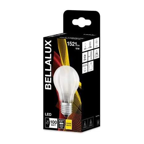 Bombilla LED estándar E27 escarchada, 11W, blanco cálido.