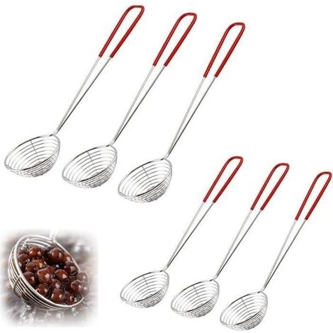 Passoire - HAOPYOU - Fondue Chinoise - Acier Inoxydable - Épuisette - Blanc (1/4)