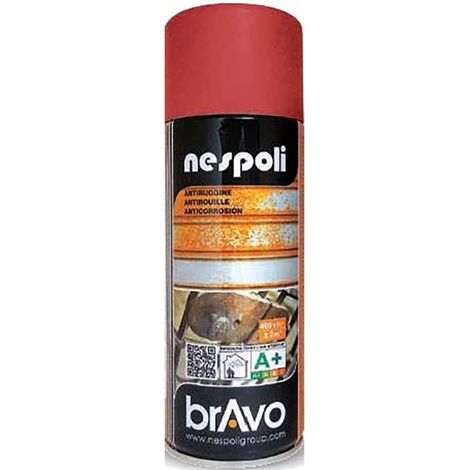 BOMBE PEINTURE AEROSOL PROFESSIONNELLE ANTIROUILLE BRUN 400 ML (1/3)