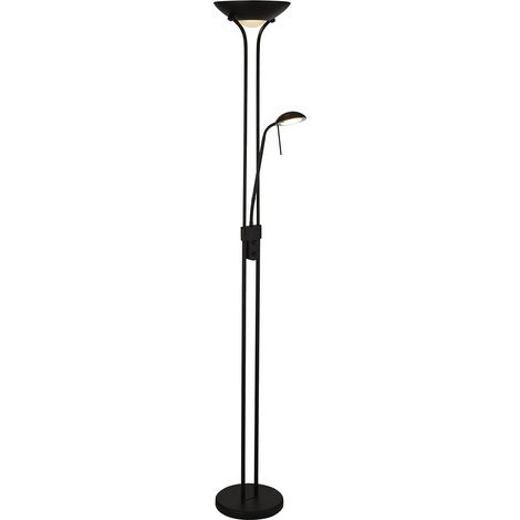 Piantana Contemporaneo Mother Child Acciaio Nero Vetro Led 15,41W 3000K (1/5)