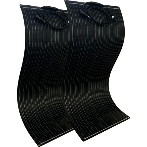 Pannello solare flessibile, alta efficienza, design resistente alle intemperie, ETFE 100W 2 pezzi (1/2)