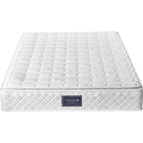 Matelas ressorts ensachés et mousse froide 7 zones H3, housse respirante polyester, Oeko-Tex, 160x200 cm (1/5)