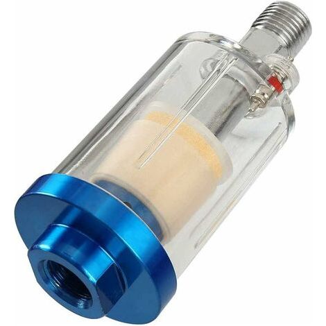 Séparateur d'eau à air comprimé 1/4", mini séparateur de filtre à air pour compresseur pistolet à peinture et autres outils pneumatiques (A),une pièce,Fonepro (1/5)