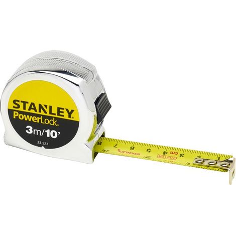 STANLEY® PowerLock® Classic Pocket Tape 3m/10ft (Width 19mm) STA033523