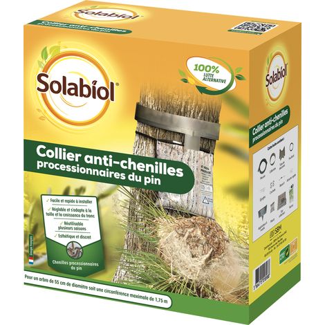 Piège à chenilles processionnaires du pin – Collier réglable et réutilisable – Installation rapide – ⌀ 55cm – 175cm de circonférence – SOCOPRO – Solabiol (1/6)