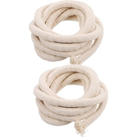 2 pièces Mèche Coton Ronde pour Lampe à Huile Remplacement Sûr et Facile Compatible Lampes à Kérosène et Lanternes Intérieur et Extérieur Lot (1/5)
