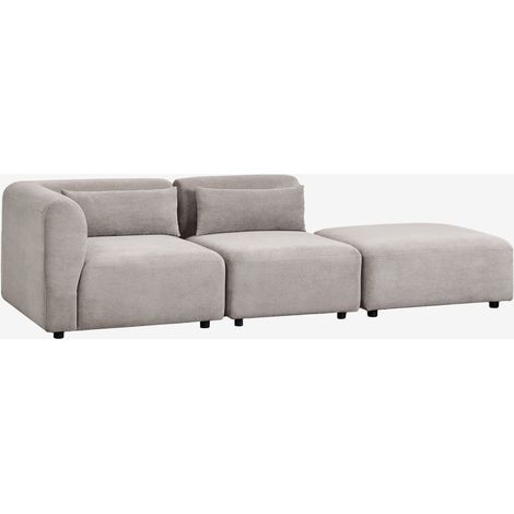 Divano componibile angolare in 2 pezzi con pouf Fogler SKLUM            