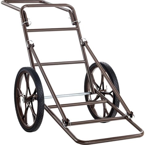 Chariot à Gibier Capacité de Charge 227 kg, Chariot Transport Pliable, Chariot de Chasse avec 2 Grandes Roues et Poignée Ergonomique, pour Transporter Cerfs Bagages Équipements Pêche Randonnée (1/5)