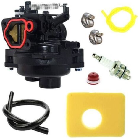 Carburateurs pour moteurs Briggs & Stratton, kits de remplacement de filtre à air de carburateur et accessoires, modèles de carburateurs pour débroussailleuses et tondeuses à gazon, y comp (1/4)