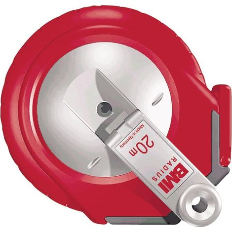 Mètre à ruban acier RADius L.20m mm/- mat Flextop/Pontarit BMI cl. de précis.II (1/3)
