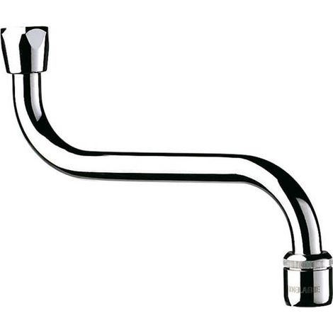 Delabie – Bec mural orientable pour robinet – Raccord femelle F1/2' 15 x 21 – Laiton massif chromé – Débit 3L/min – 940202