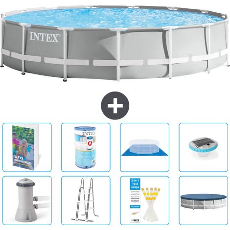 Prism Frame Pool Rund - 457x107 cm - 9-teilig S622