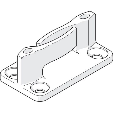 Hawa Spielfreie Bodenführung, Nutbreite 10 mm, KS schwarz (1/2)