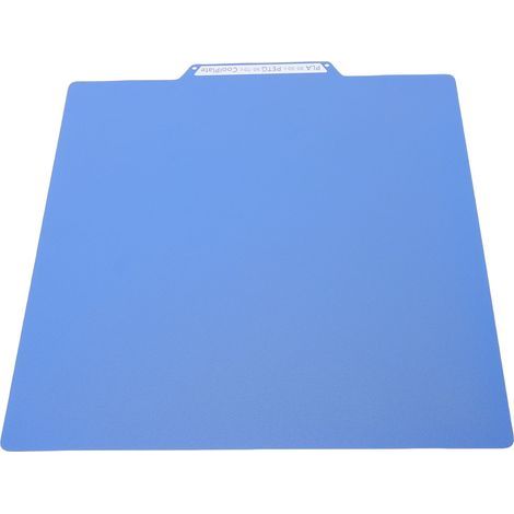 Plaque froide pour imprimante 3D compatible avec Flashforge AD5X AD5M, basse température, construction à froid, panneau d'impression texturé double face, lit mat brillant 235 x 235 mm, bleu (1/5)