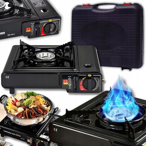 FORNELLO A GAS PORTATILE 2 IN 1 A CARTUCCIA PER TURISTICI + VALIGIA