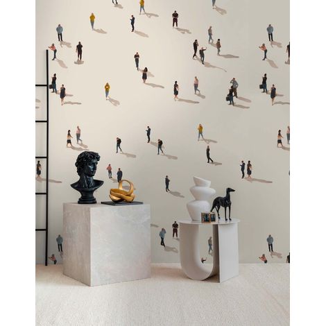 Papier peint intissé Papier peint original Beige, Multicolore - 1,59 x 2,8 m (1/3)