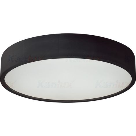 Plafonnier Kanlux JASMIN 3xE27 bois noir/blanc 47,5cm (1/4)