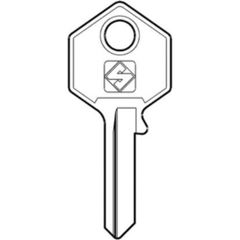 SILCA YA14R CHIAVE PROFILO OTTONE Q.TA 10