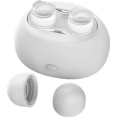 Nettoyeur Ultrasonique Portable pour Lentilles de Contact Rechargeable Automatique Blanc (1/5)