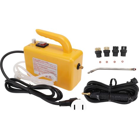 Nettoyeur vapeur haute pression portable 1700W 110V, sans réservoir, pour usage domestique, nettoyage auto, cuisine, prise US, main, haute température. (1/5)