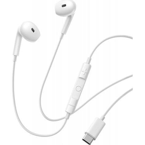 Auriculares con cable - BASEUS - Encok CZ19 - Blanco - Tipo C - Ideal para desplazamientos