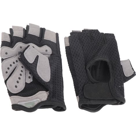 Gants d'entraînement mi-doigts unisexe pour musculation, cyclisme et fitness - Noir (1/5)
