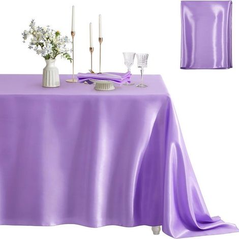 Mantel/Camino de mesa, mantel, hule, mantelería, Mantel morado, Mantel decorativo para hoteles, Poliéster, 152213 cm (1/5)