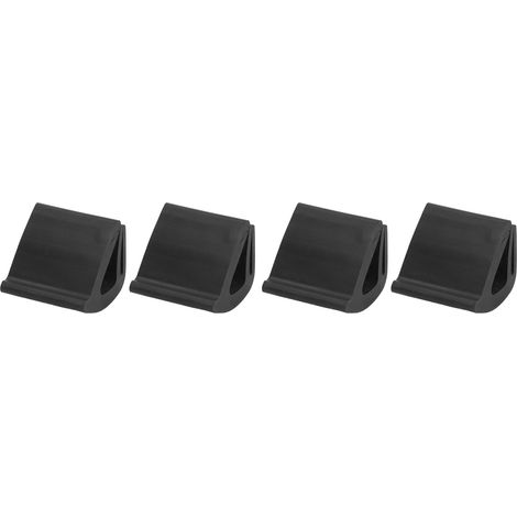 4 schwarze Gummi-Windschutzscheibenhalterungen 102005801 für Golf Club Car EZGO, inklusive Halteklammern (1/5)