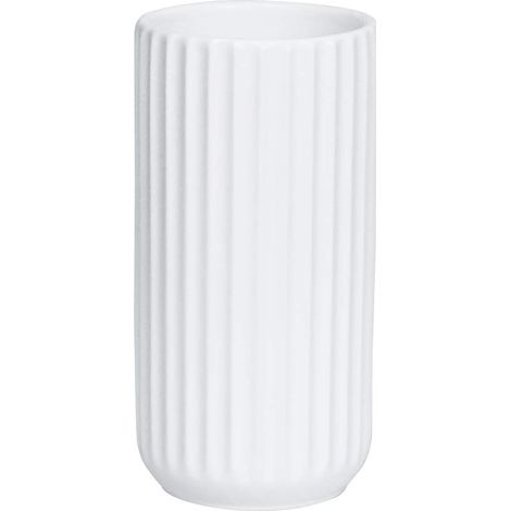 18 cm weiße Keramik-Blumenvase, dekorative Vasen, hohes Design für Zuhause, Party, Hochzeitsmittelstück (1/4)