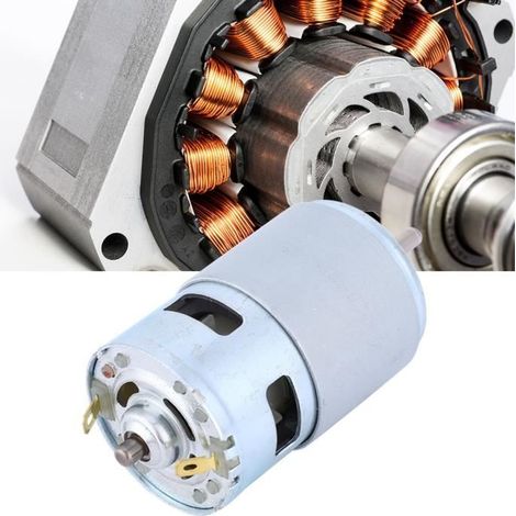 OMABETA Mini moteur moteur DC haute puissance 775, arbre à roulement à billes, faible bruit, 12V, 60W, 4000 moteur electrique (1/4)