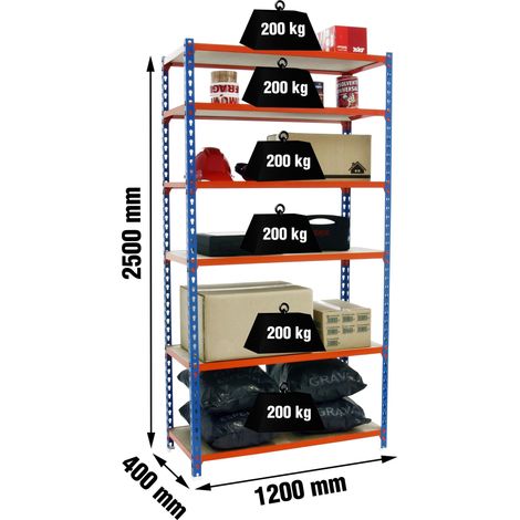 Simonrack Leichte Regale ohne Schrauben blau orange Holz