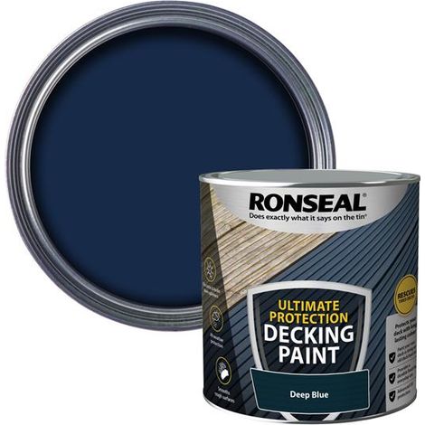 Ronseal Ultimate Protection Decking Paint Deep Blue 2.5 litre