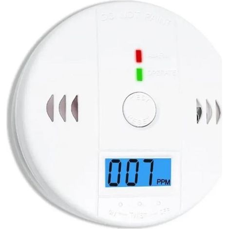 HOXILEELEO1pc-Rilevatore di monossido di carbonio con display a LED, Rilevatore di fumo e monossido di carbonio Rilevatore di fumo -MIL (1/5)