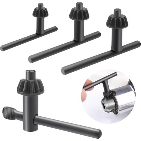 Clé Mandrin de Perceuse,4pcs Clé Universelle pour Mandrin de Perceuse à Pression pour Outil de Serrage de Perceuse électrique [Diamètre du Mandrin:20 mm/10 mm/13 mm/16 mm] (1/5)