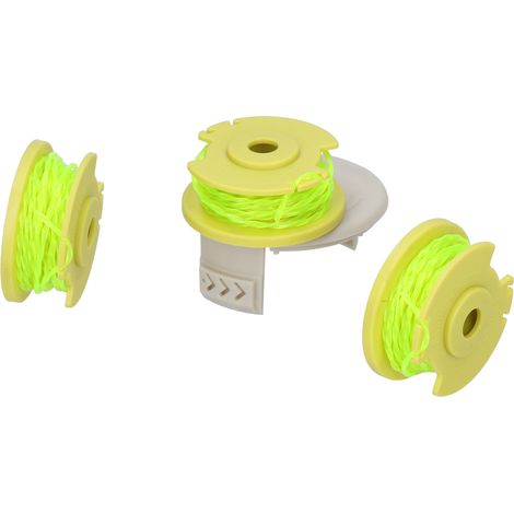 Bobine de fil de coupe torsadé de rechange pour tondeuses électriques Ryobi AC80RL3 .080in 18V 24V 40V (1/5)