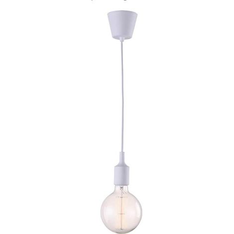 Orion91oficial® – Lámpara Colgante Edison Bombillas - Silicona color Blanco – spaziOrion91