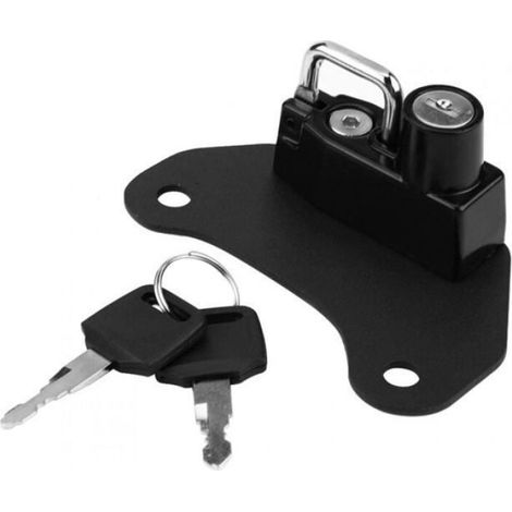 Sacoche de bras oscillant pour moto - - Antivol pour casque - 2 clés - 11x5,3x4,3 cm - Noir (1/5)