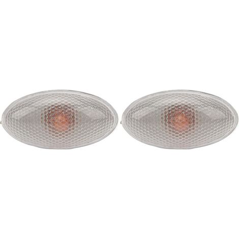2 pièces LED feu de position latéral lumineux 12V 632574 remplacement de lampe de clignotant latéral pour Peugeot 206 407 607