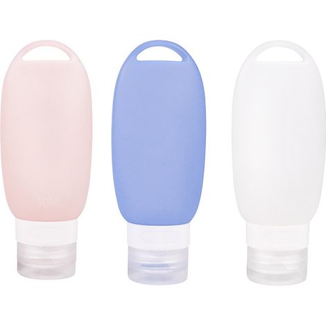 Bouteille Rechargeable - 90 ml - Pour Produits Capillaires Et Toilette - Voyage En Avion Camping Gym - Lot De 3 (1/5)
