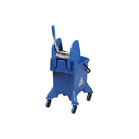 Carro para limpieza en húmedo 1 cubo rodante de 30 l juego de (1/2)