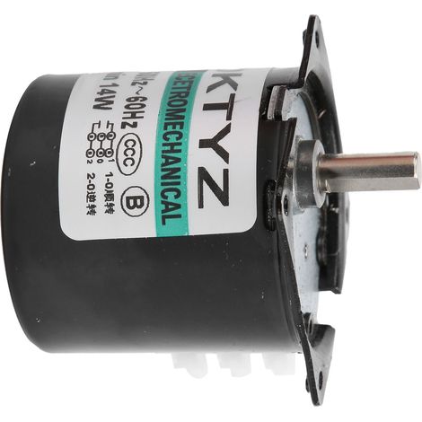Moteur à engrenages avec réducteur à aimant permanent, 14 W, 20 tr/min, 220 V CA (1/5)